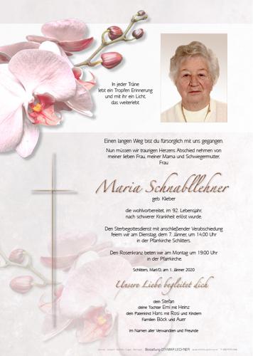 Parte von Maria Schnabllehner