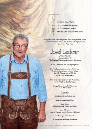 Parte von Josef Lederer