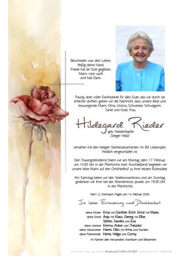 Parte von Hildegard Rieder