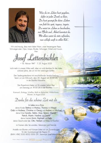 Parte von Josef Lettenbichler