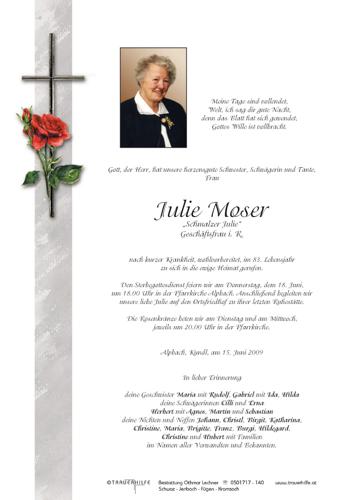 Parte von Julie Moser