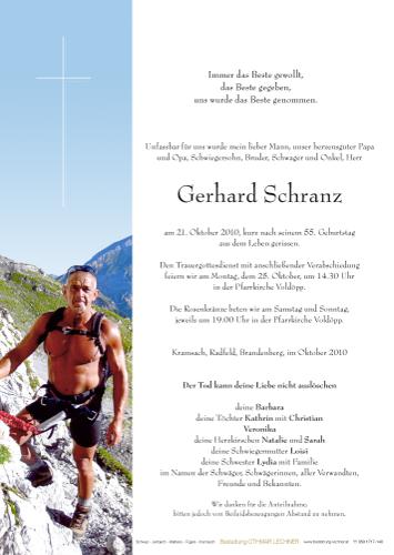 Parte von Gerhard Schranz