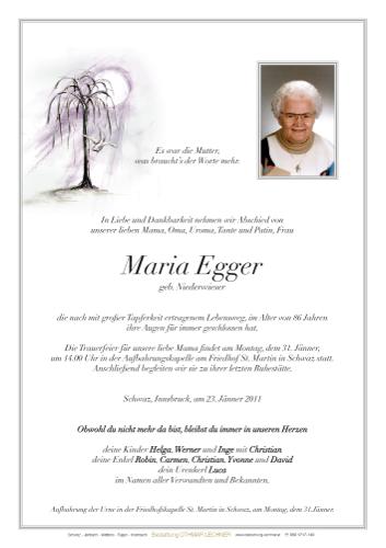 Parte von Maria Egger