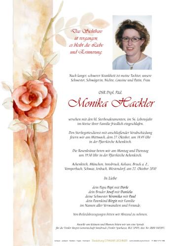 Parte von Monika Hackler