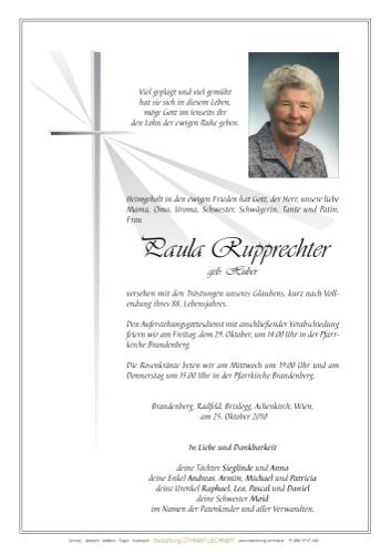 Parte von Paula Rupprechter