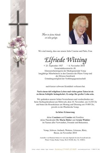 Parte von Elfriede Witting
