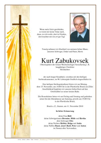 Parte von Kurt Zabukovsek