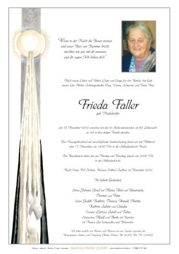 Parte von Frieda Faller