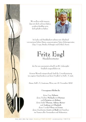 Parte von Friedrich Eugl