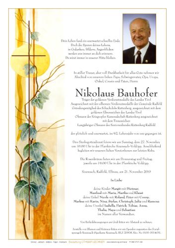Parte von Nikolaus Bauhofer