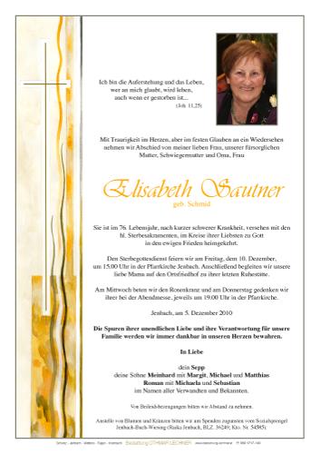 Parte von Elisabeth Sautner