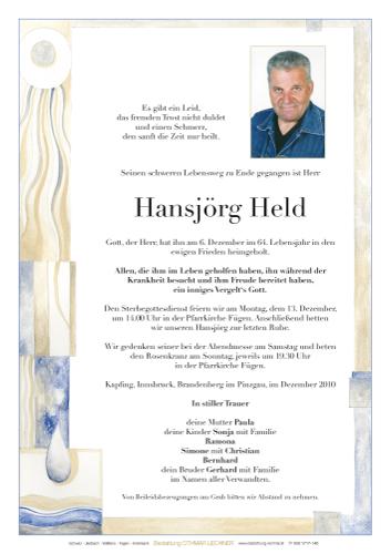 Parte von Hansjörg Held
