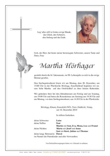 Parte von Martha Hörhager