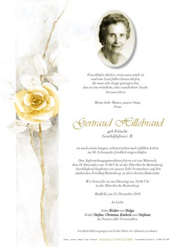 Parte von Gertraud Hillebrand