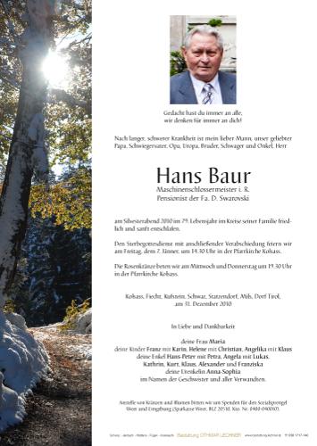 Parte von Hans Baur