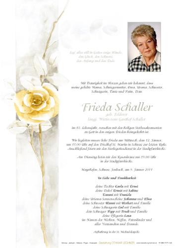 Parte von Frieda Schaller