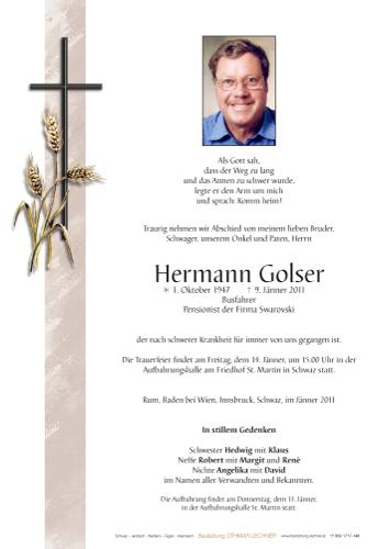 Parte von Hermann Golser