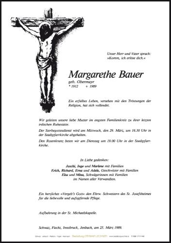 Parte von Margarethe Bauer