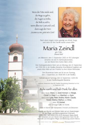 Parte von Maria Zeindl