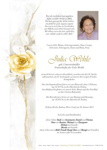 Parte von Julia Wehle