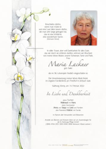 Parte von Maria Lackner