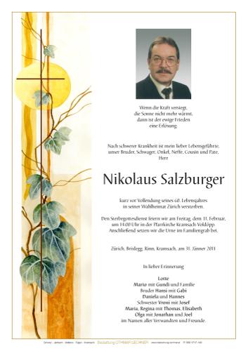 Parte von Nikolaus Salzburger