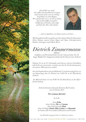 Parte von Dietrich Zimmermann