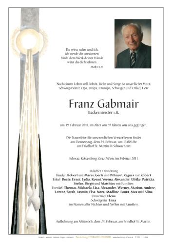 Parte von Gabmair Franz