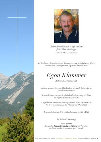 Parte von Egon Klammer