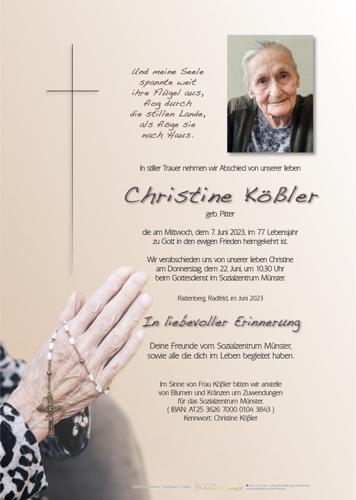 Parte von Christine Kößler
