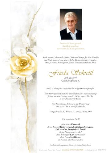 Parte von Frieda Schrettl