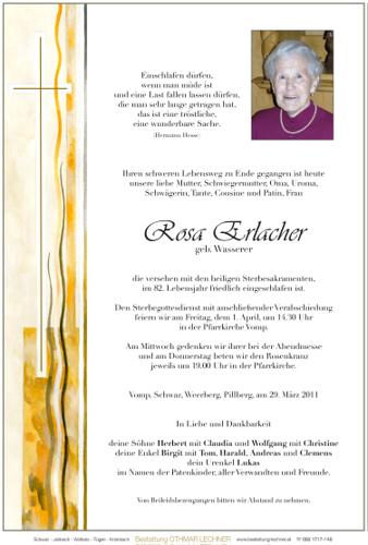 Parte von Rosa Erlacher