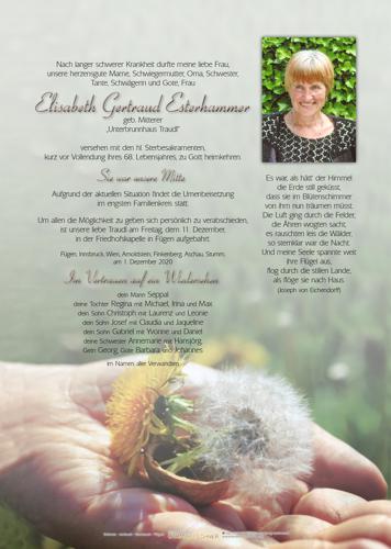 Parte von Elisabeth Gertraud Esterhammer