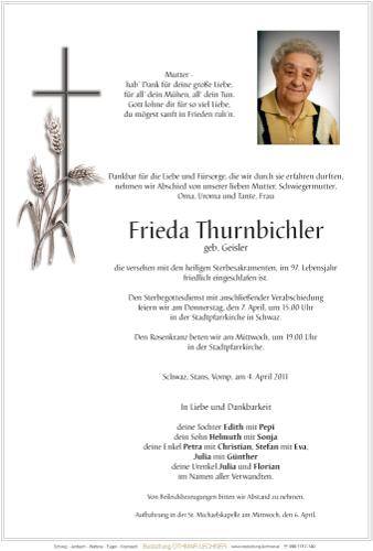 Parte von Frieda Thurnbichler