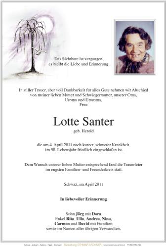Parte von Lotte Santer