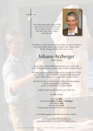 Parte von Johann Arzberger