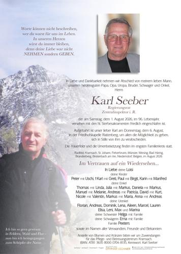 Parte von Karl Seeber