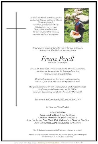Parte von Franz Pendl