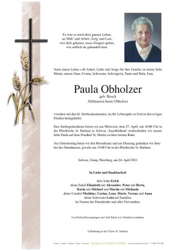 Parte von Paula Obholzer