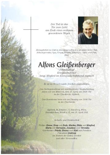 Parte von Alfons Glei%C3%9Fenberger