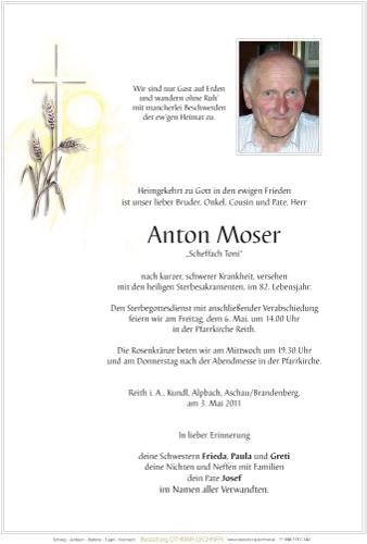 Parte von Anton Moser