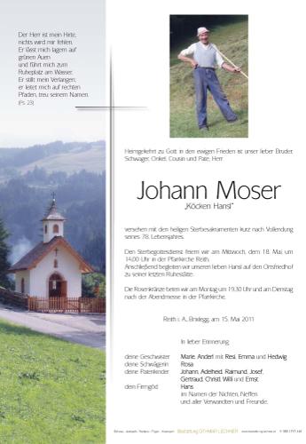 Parte von Johann Moser