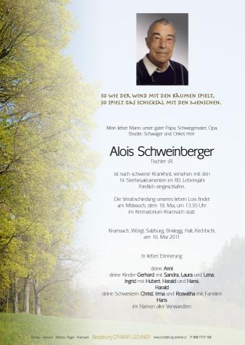 Parte von Alois Schweinberger