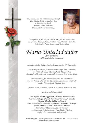 Parte von Maria Unterladstätter