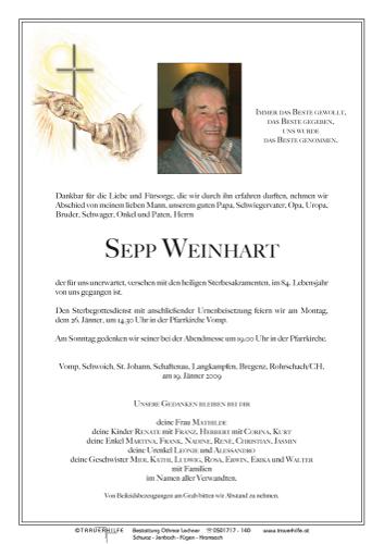 Parte von  Weinhart Sepp Herr