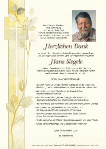 Parte von Johann Siegele