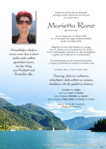 Parte von Marietta Ranz