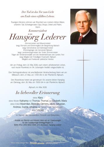 Parte von Hansjörg Lederer