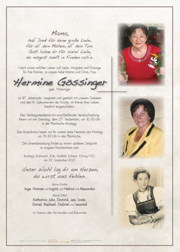 Parte von Hermine Gössinger