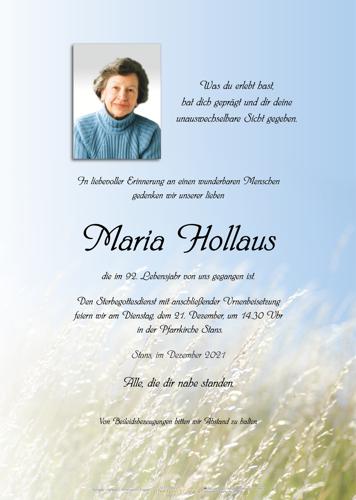 Parte von Maria Hollaus